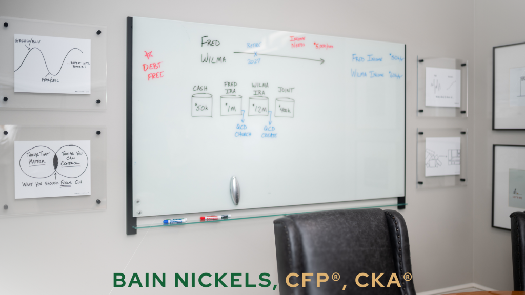 Bain Nickels white board financial plan