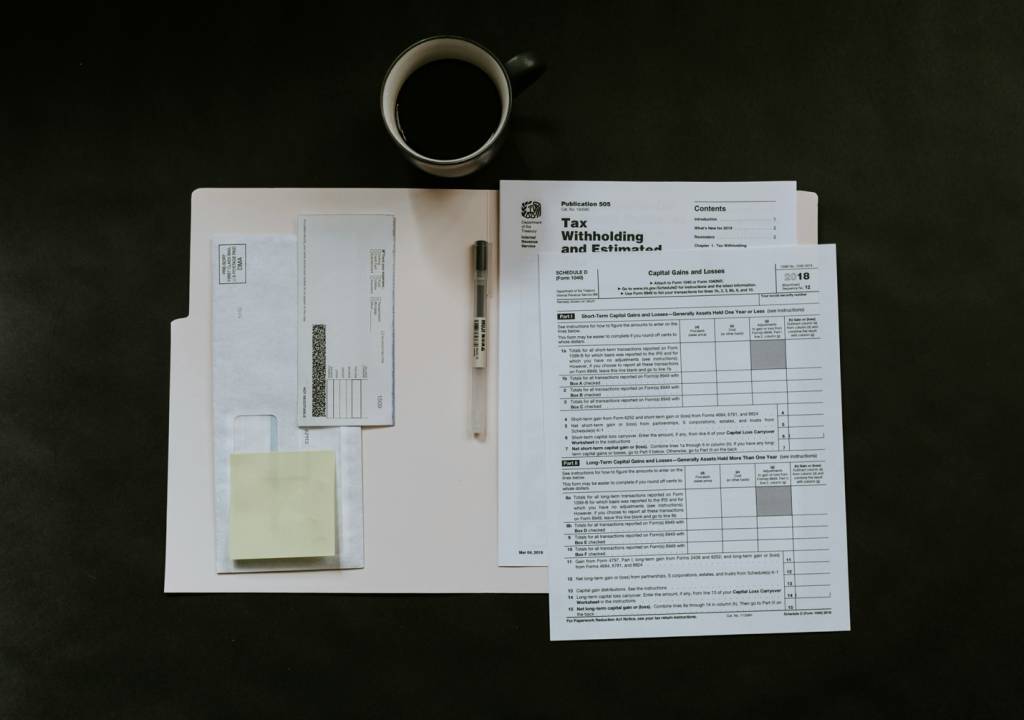 financial paperwork on table